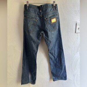 Dolce & Gabbana Magic "Man" Medium Blue Straight-Leg Jeans Sz 31